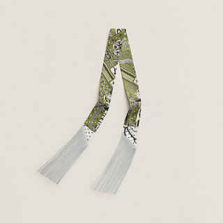 Bandana leather fringes Twilly | Hermès USA